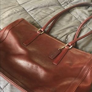 Vintage Coach All Leather Overnight Bag 2001